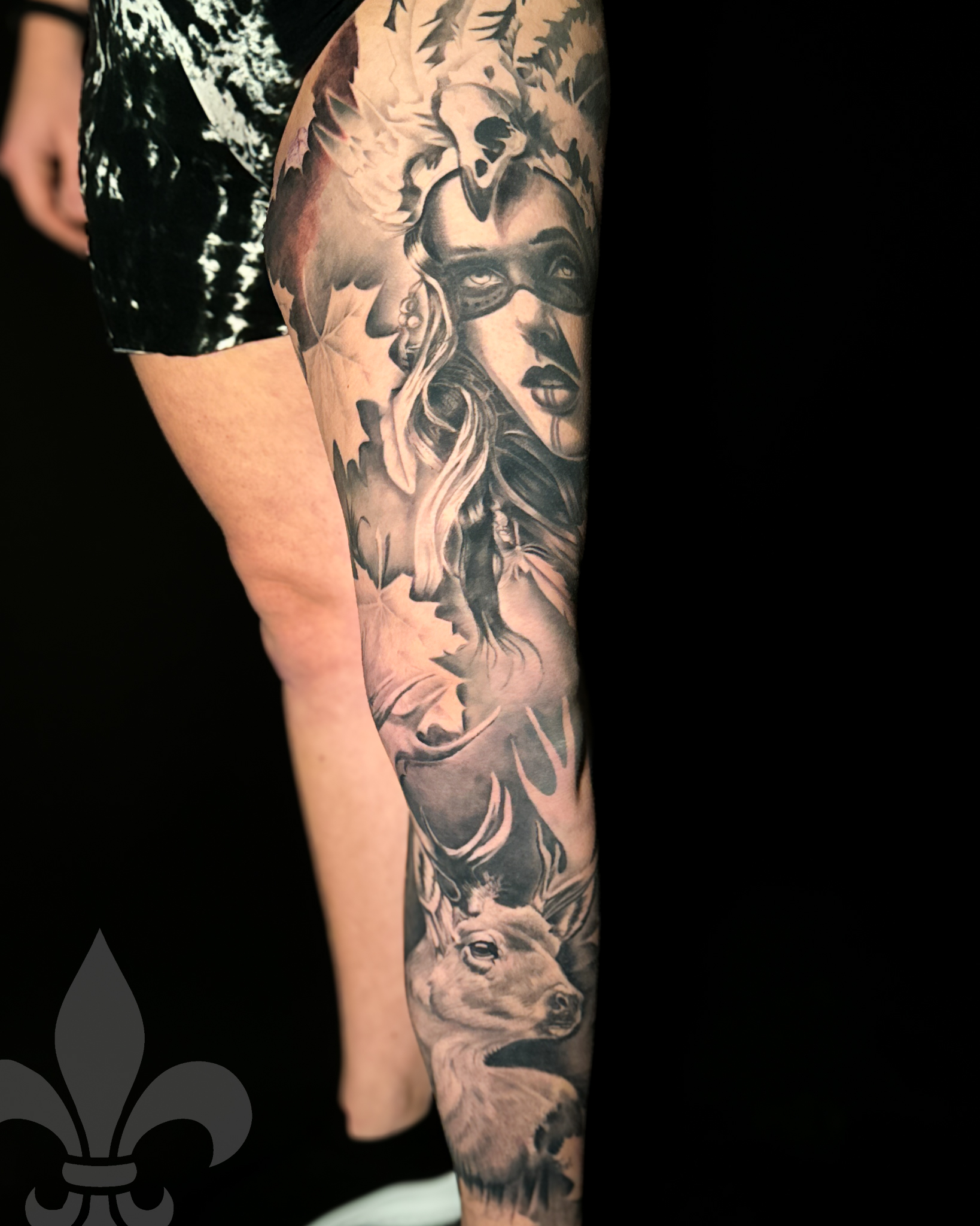 indianer_native_abstrakt_realisme_sleeve_tatovering