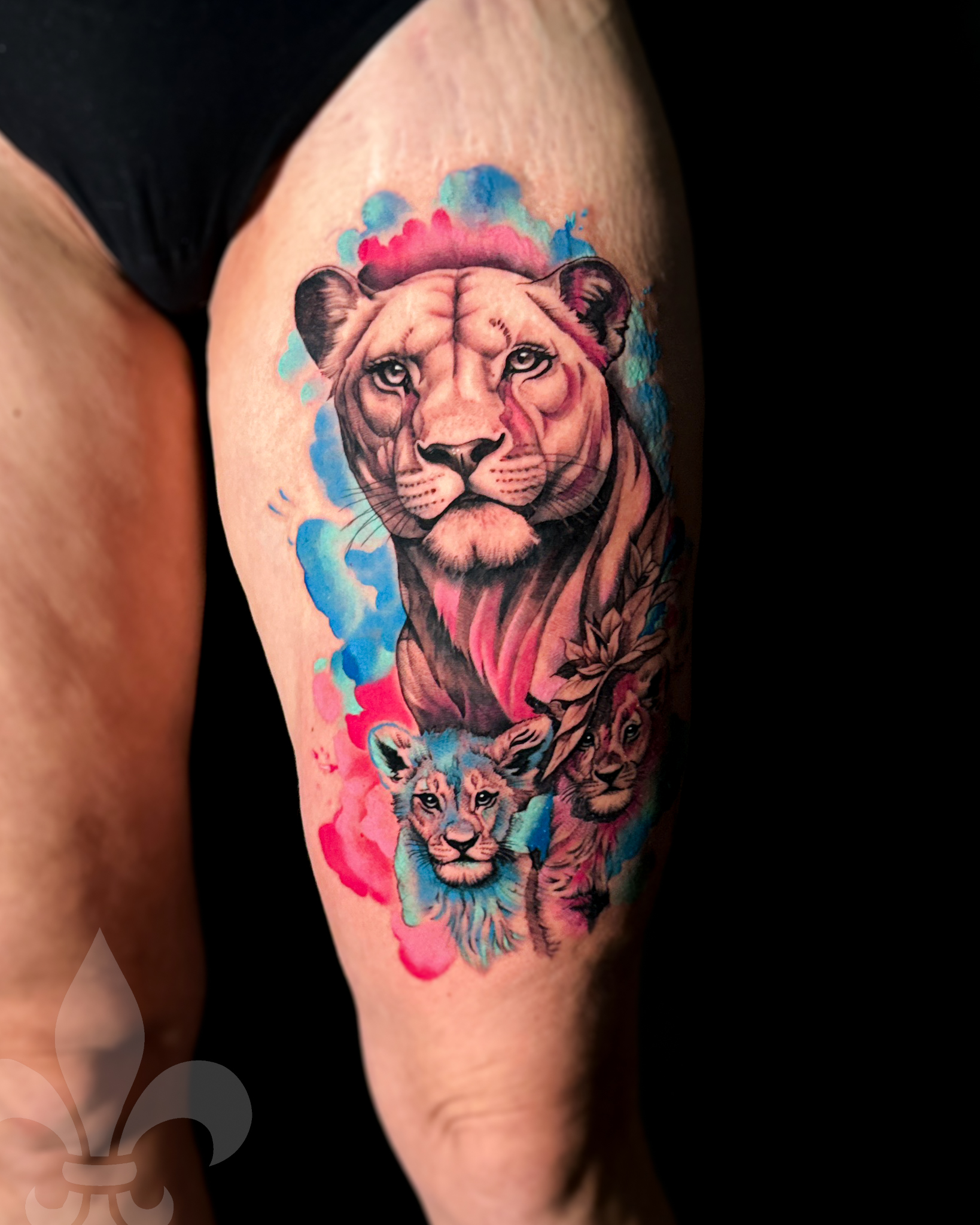 løve_familie_tatovering
